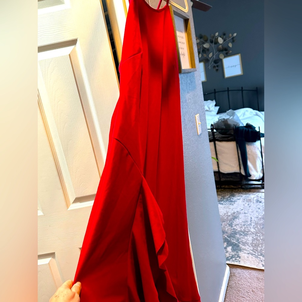 Red fitted valance dress - Picture 5 of 8